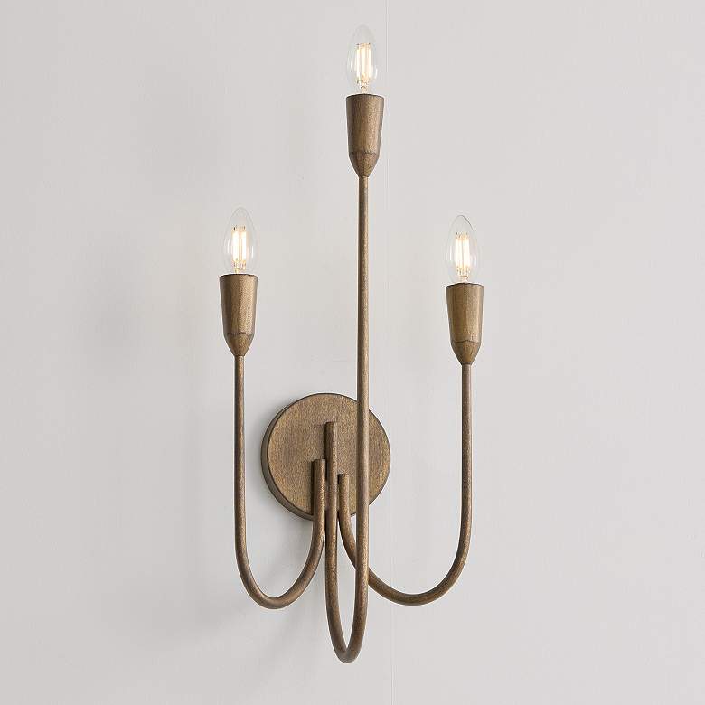 Image 3 Capital Lighting Marley 3 Light Sconce 10.25" Mystic Bronze more views