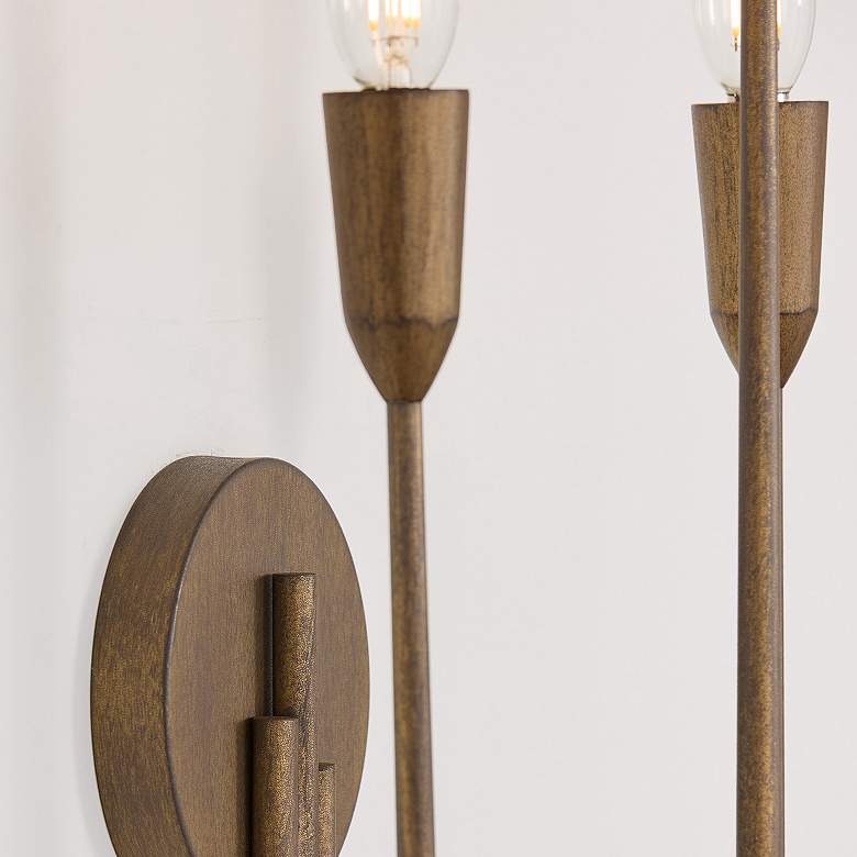 Image 4 Capital Lighting Marley 3 Light Sconce 10.25" Mystic Bronze more views