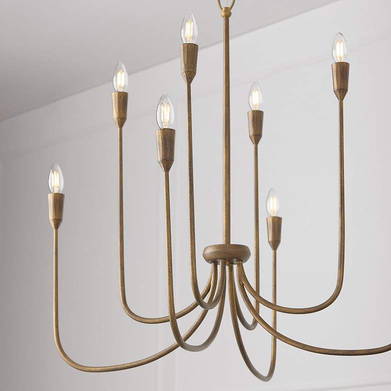 Image 4 Capital Lighting Marley 8 Light Chandelier 33" Mystic Bronze more views