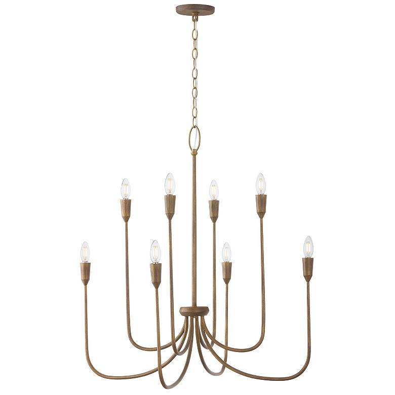 Image 5 Capital Lighting Marley 8 Light Chandelier 33" Mystic Bronze more views