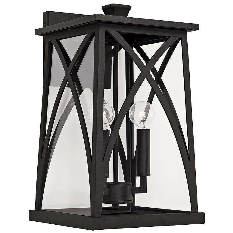 Image 1 Capital Lighting Marshall 3 Light Outdoor Wall-Lantern Black