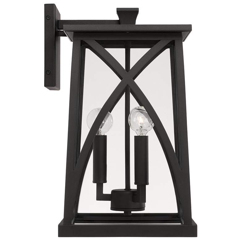 Image 3 Capital Lighting Marshall 3 Light Outdoor Wall-Lantern Black more views