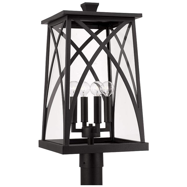 Image 1 Capital Lighting Marshall 4 Light Outdoor Post-Lantern Black