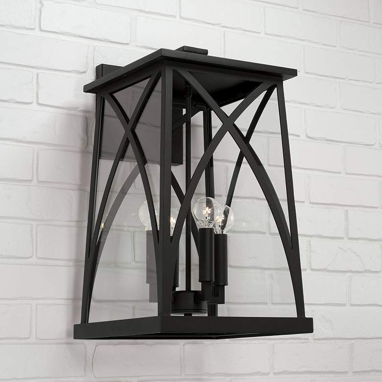 Image 1 Capital Lighting Marshall 4 Light Outdoor Wall-Lantern Black