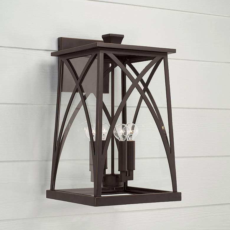 Image 1 Capital Lighting Marshall 4 Light Outdoor Wall-Lantern Oiled Bronze