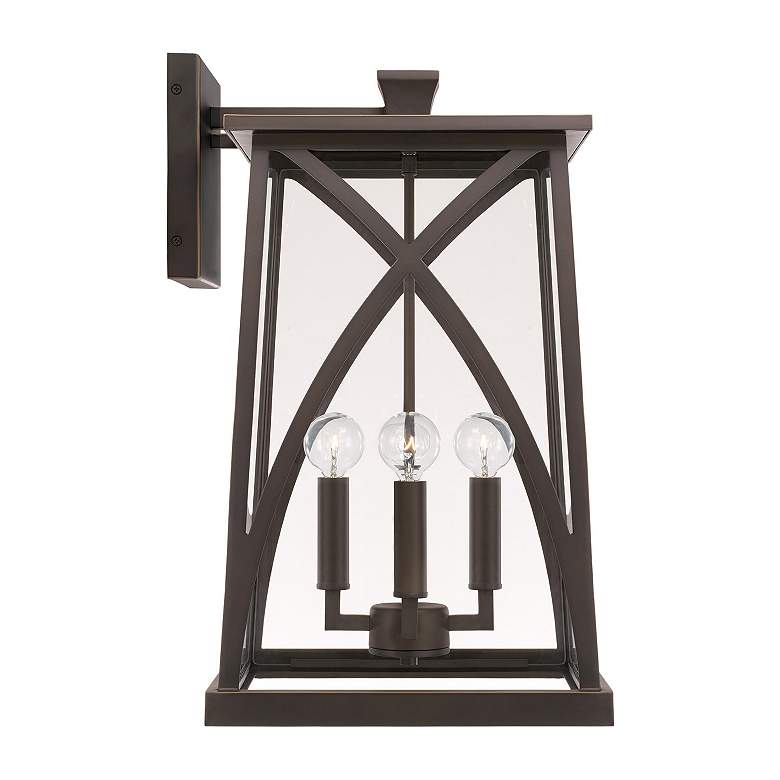 Image 5 Capital Lighting Marshall 4 Light Outdoor Wall-Lantern Oiled Bronze more views