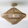 1_Capital Lighting Maya 19 3/4" Brass and Natural Jute Ceiling Light