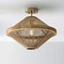 4_Capital Lighting Maya 19 3/4" Brass and Natural Jute Ceiling Light more views
