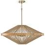 2_Capital Lighting Maya 31" Wide Matte Brass and Jute Rope Pendant Light