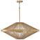 Capital Lighting Maya 31" Wide Matte Brass and Jute Rope Pendant Light