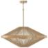 Capital Lighting Maya 31" Wide Matte Brass and Jute Rope Pendant Light