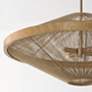 4_Capital Lighting Maya 31" Wide Matte Brass and Jute Rope Pendant Light more views
