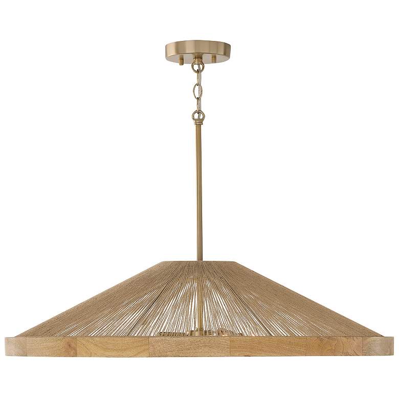 Image 2 Capital Lighting Maya 4 Light Pendant 31" Matte Brass