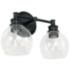 Capital Lighting Mid Century 2 Light Vanity Matte Black