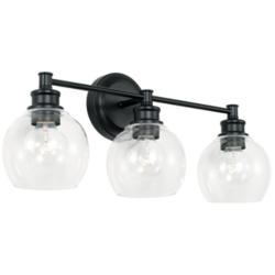Capital Lighting Mid Century 3 Light Vanity Matte Black