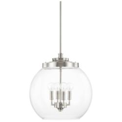 Capital Lighting Mid Century 4 Light Pendant Polished Nickel