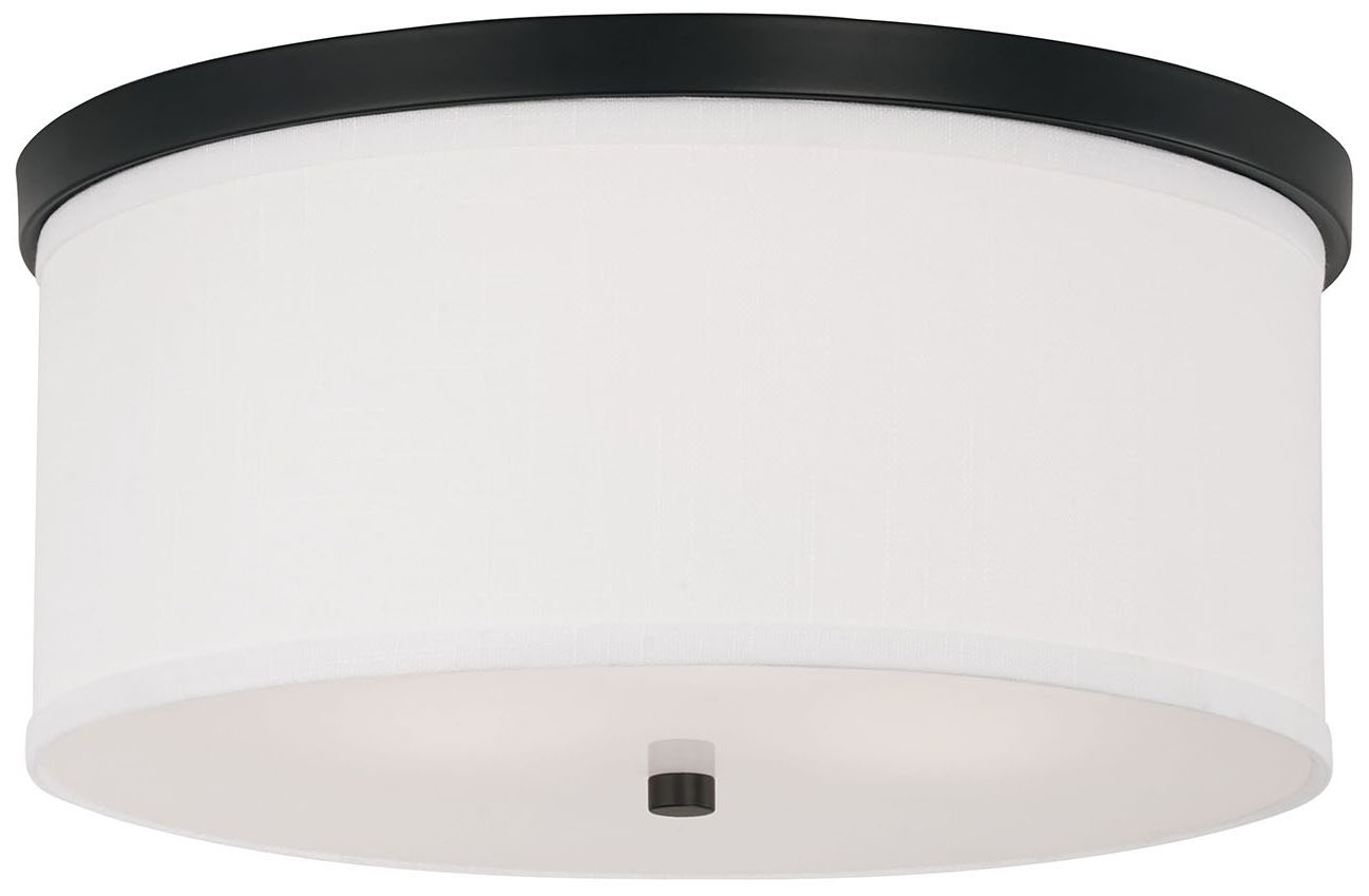 Image 2 Capital Lighting Midtown 3 Light Flush 15.75" Matte Black