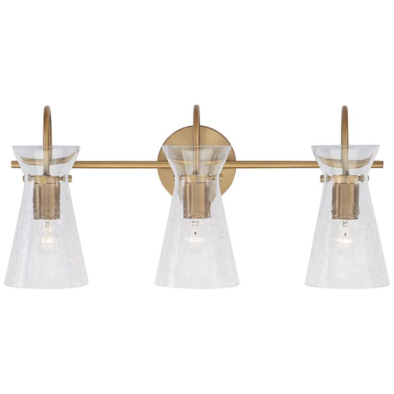 Image 2 Capital Lighting Mila 24" Wide Aged Brass 3-Light Bath Light