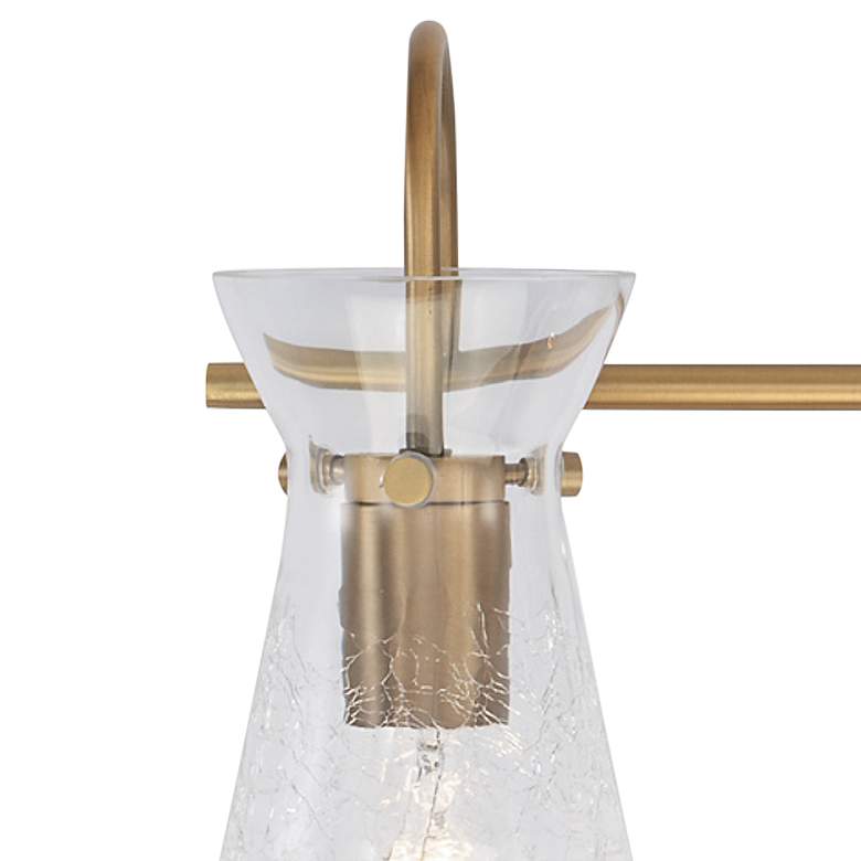 Image 3 Capital Lighting Mila 24 inch Wide Aged Brass 3-Light Bath Light more views