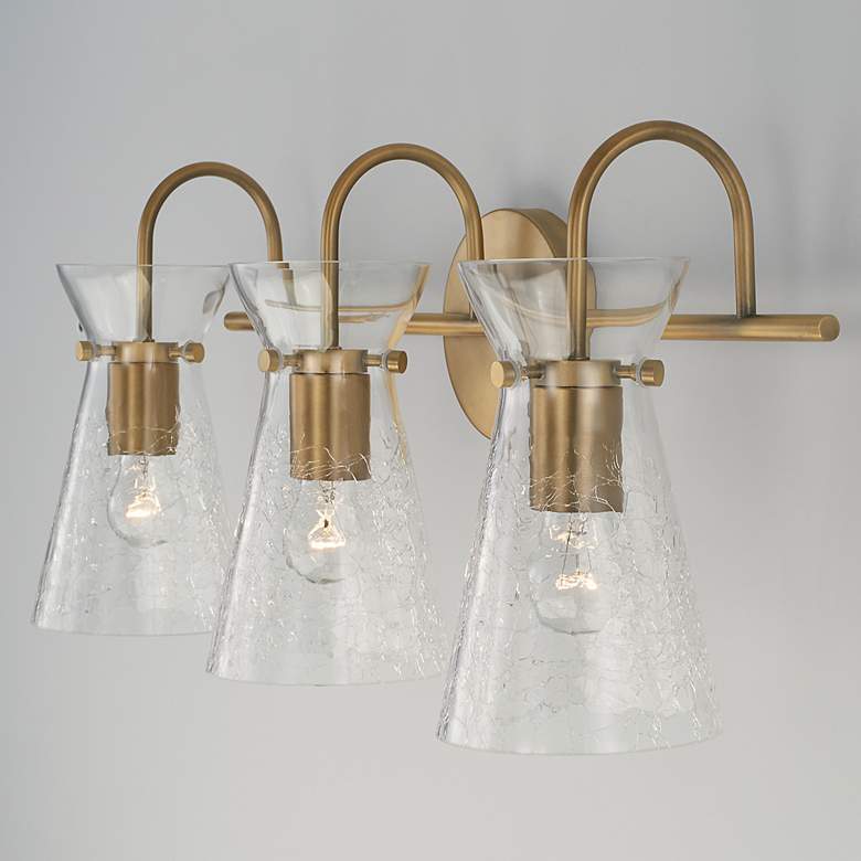 Image 5 Capital Lighting Mila 24" Wide Aged Brass 3-Light Bath Light more views