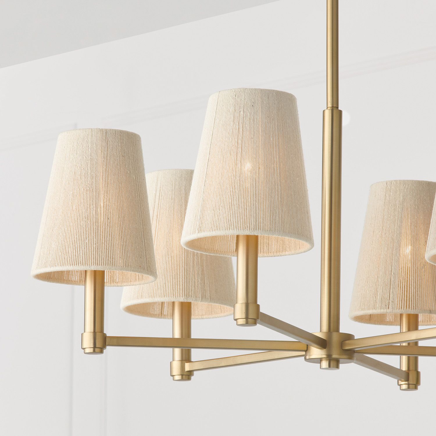 Image 3 Capital Lighting Mira 6 Light Chandelier 30" Matte Brass more views