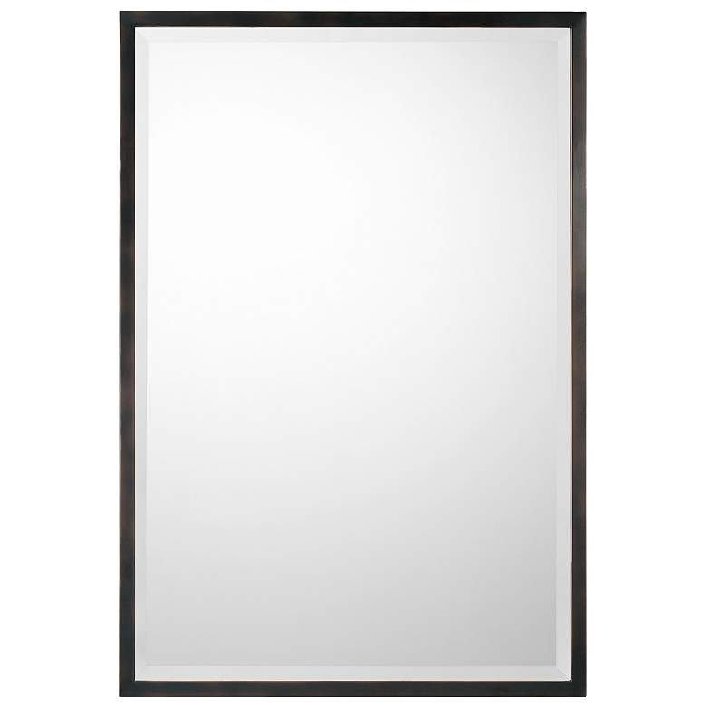 Image 1 Capital Lighting Mirror Metal Framed Matte Black
