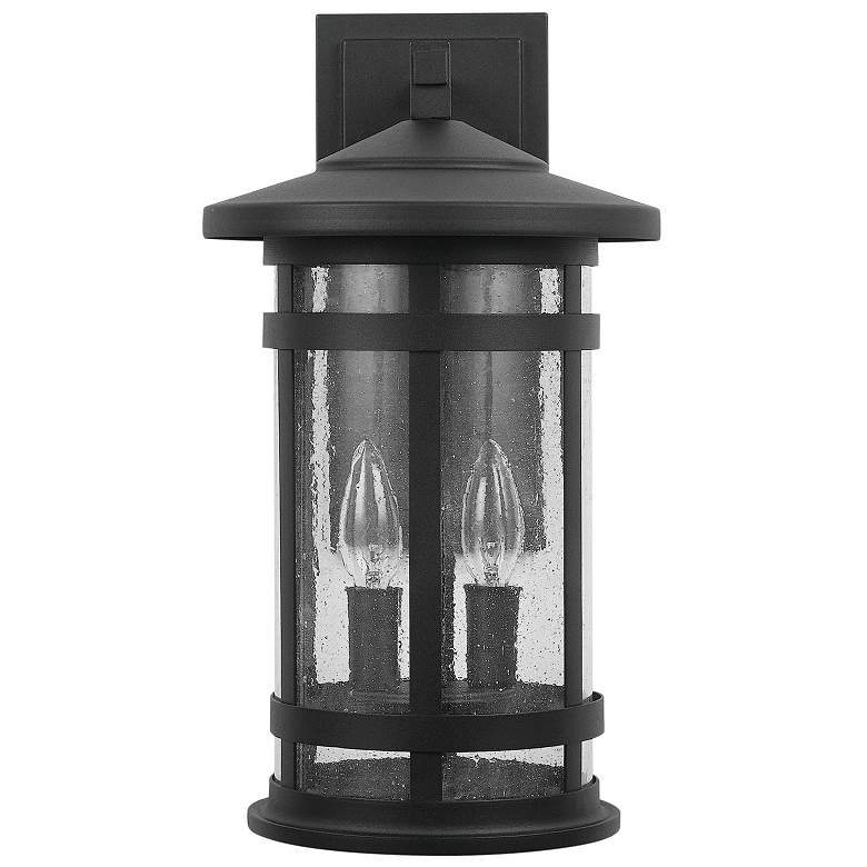 Image 2 Capital Lighting Mission Hills 2 Light Outdoor Wall-Lantern Black
