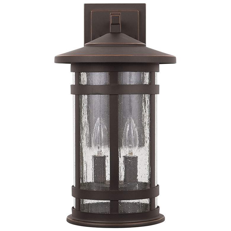 Image 1 Capital Lighting Mission Hills 2 Light Outdoor Wall-Lantern Oiled Bronze