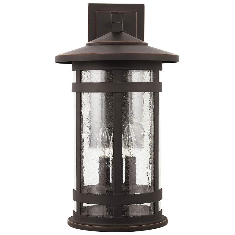 Image 1 Capital Lighting Mission Hills 3 Light Outdoor Wall-Lantern Oiled Bronze