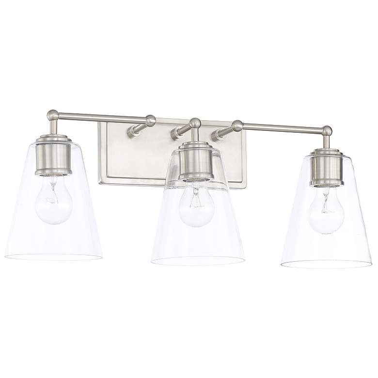 Image 1 Capital Lighting Murphy 3 Light Vanity Brushed Nickel