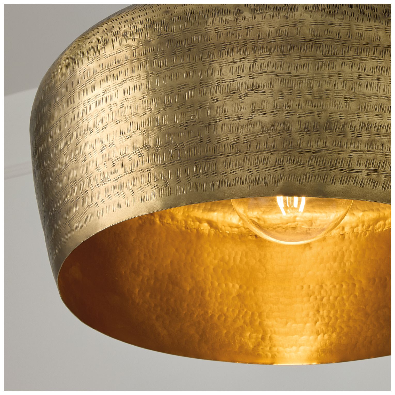 Image 3 Capital Lighting Myriah 1 Light Pendant 19.5" Tibetan Hammered Brass more views