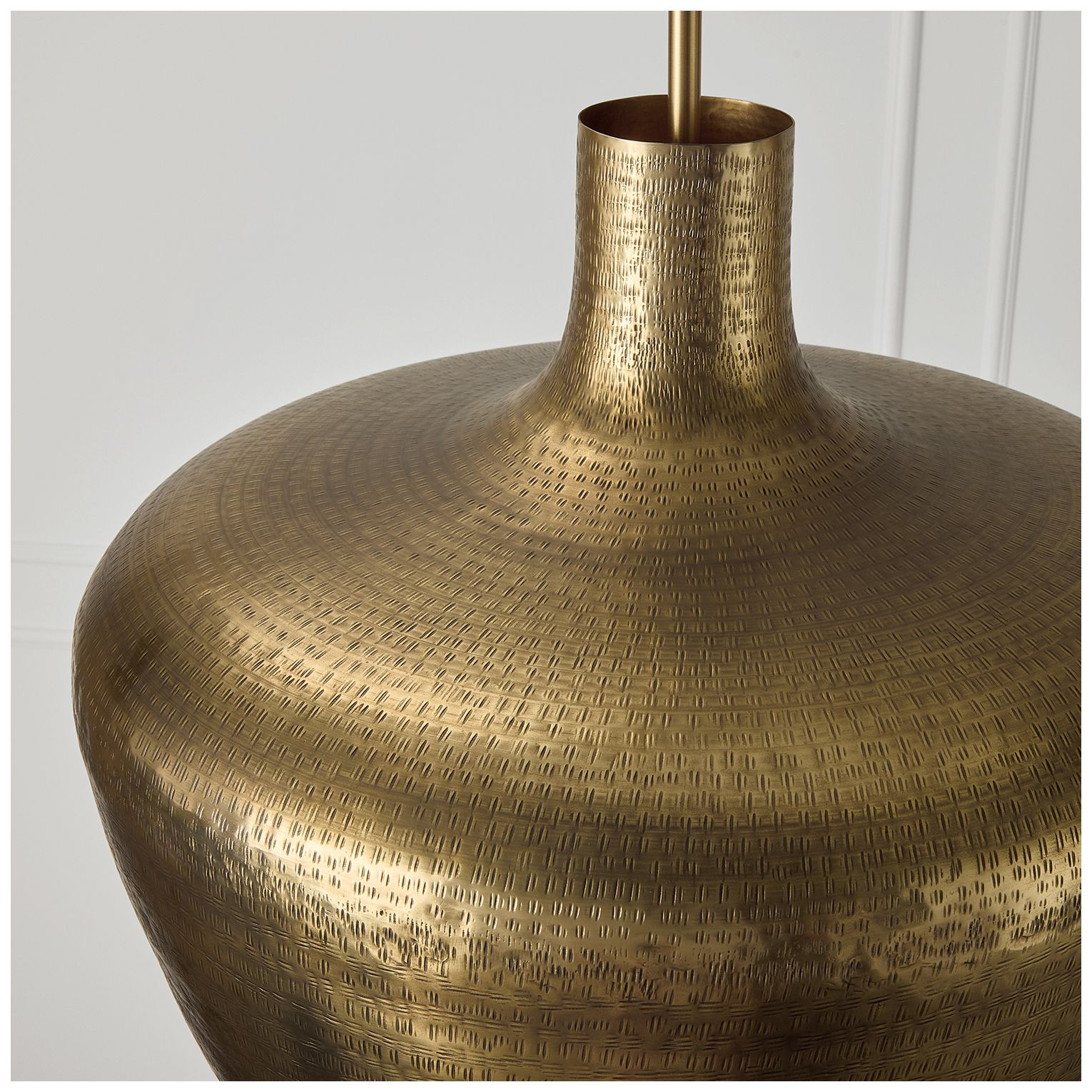 Image 4 Capital Lighting Myriah 1 Light Pendant 19.5" Tibetan Hammered Brass more views