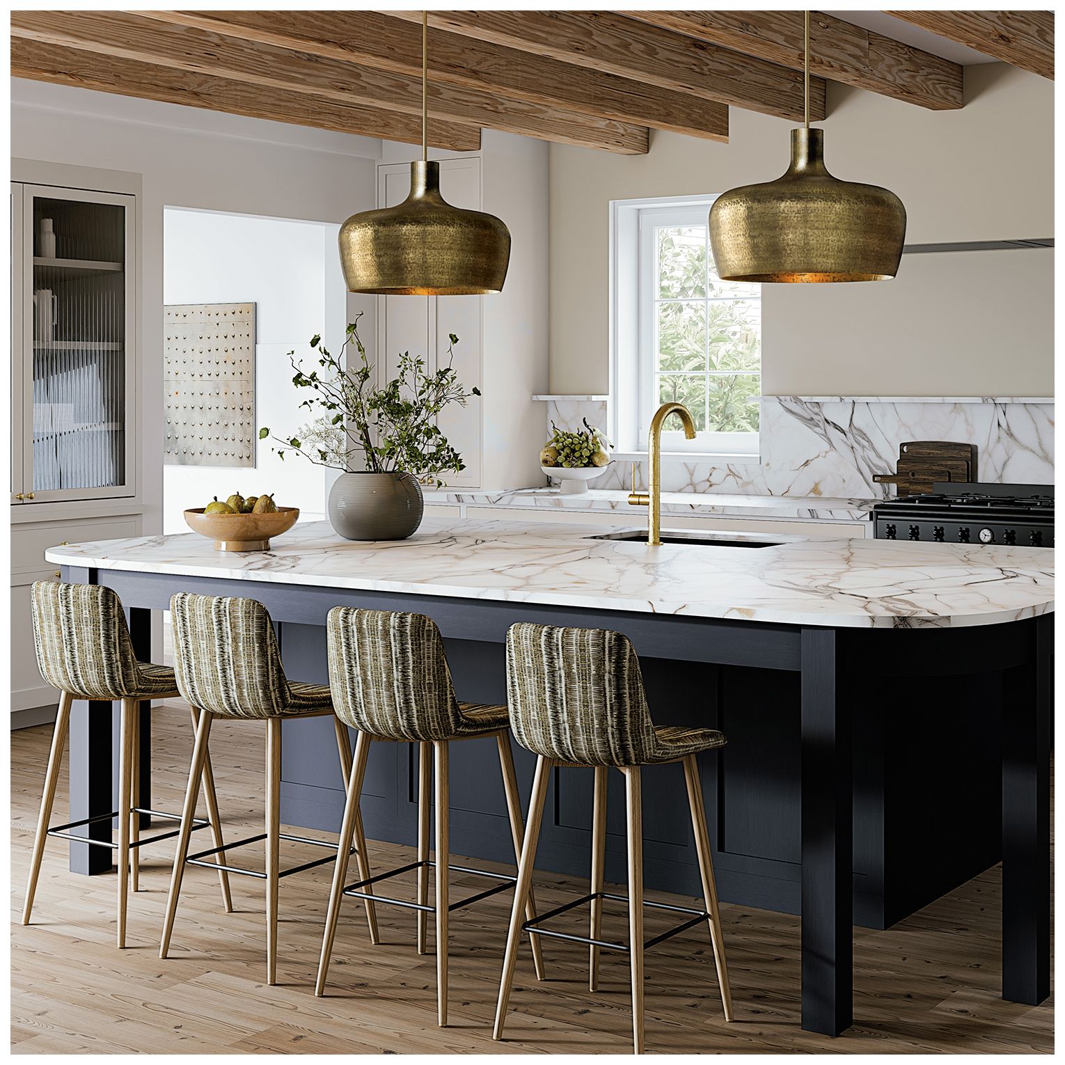 Capital Lighting Myriah 1 Light Pendant 19.5" Tibetan Hammered Brass