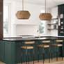 3_Capital Lighting Nadeau 22" Patinaed Brass 4-Light Wood Shade Pendant more views