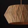 4_Capital Lighting Nadeau 22" Patinaed Brass 4-Light Wood Shade Pendant more views
