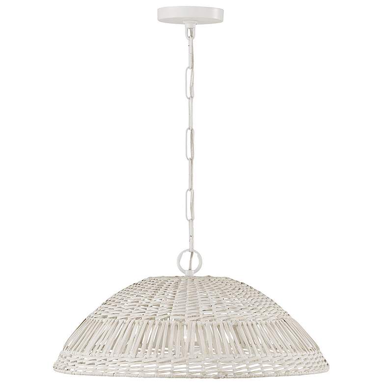 Image 1 Capital Lighting Naomi 1 Light Pendant Chalk White