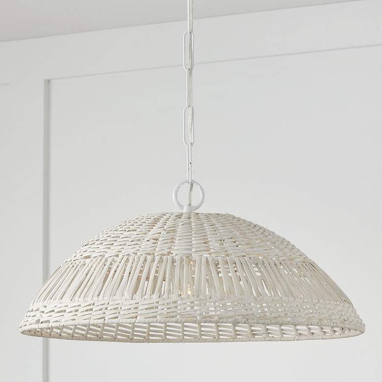 Image 2 Capital Lighting Naomi 1 Light Pendant Chalk White more views