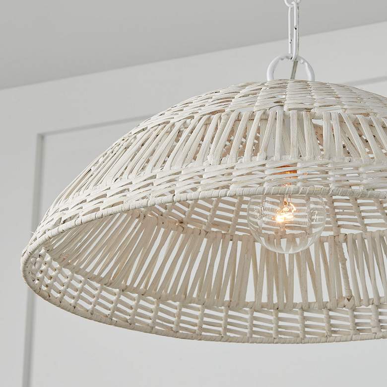 Image 3 Capital Lighting Naomi 1 Light Pendant Chalk White more views