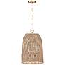2_Capital Lighting Naomi 13 3/4" Wide Matte Brass and Jute Pendant
