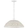 2_Capital Lighting Naomi 21" Wide Chalk White Rattan Pendant Light