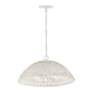 4_Capital Lighting Naomi 21" Wide Chalk White Rattan Pendant Light more views