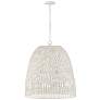 2_Capital Lighting Naomi 24" 3-Light Chalk White Rattan Dome Pendant
