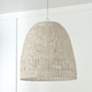 1_Capital Lighting Naomi 24" 3-Light Chalk White Rattan Dome Pendant