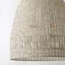 3_Capital Lighting Naomi 24" 3-Light Chalk White Rattan Dome Pendant more views