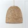 Thumbnail1 of Capital Lighting Naomi 24" Wide 3-Light Matte Brass and Rattan Pendant