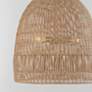 Thumbnail3 of Capital Lighting Naomi 24" Wide 3-Light Matte Brass and Rattan Pendant more views