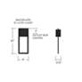 Capital Lighting Nate 1 Light Outdoor Large Wall Lantern 8" Black