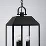 3_Capital Lighting Nelson 3 Light Outdoor Hanging Lantern 9.5" Black more views