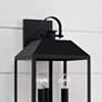 Capital Lighting Nelson 3 Light Outdoor Wall Lantern 8.5" Black