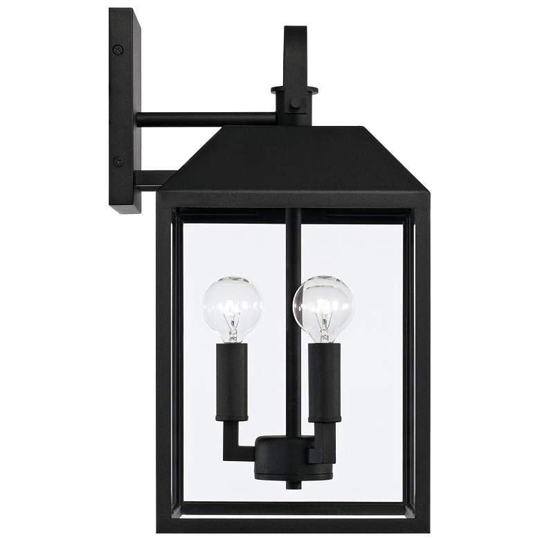 Image 4 Capital Lighting Nelson 3 Light Outdoor Wall Lantern 8.5" Black more views